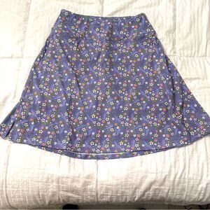 Floral Sport Skort w/ Zip Pockets & Side Slits | Size Small
